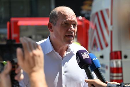  Bürgermeister Philippe Close dankte den Rettungskräften.