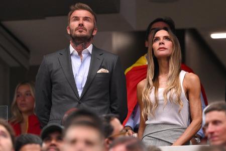 Frankreich vs. Spanien: David und Victoria Beckham beim WM-Halbfinale