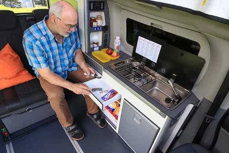 Küche, Karmann, Duncan 500, Campingbus, Allrad