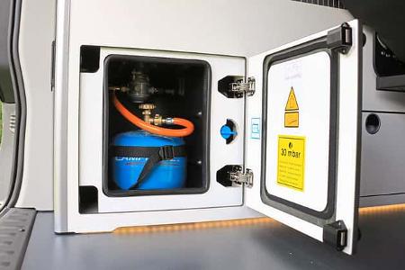 Gasflasche, Karmann, Duncan 500, Campingbus, Allrad