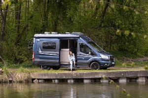 Campingbus, Außenansicht, Wasser, Vanlife