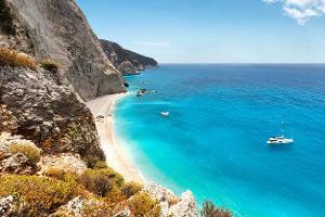 Porto Katsiki Beach in Lefkada island, Griechenland