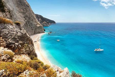 Porto Katsiki Beach in Lefkada island, Griechenland