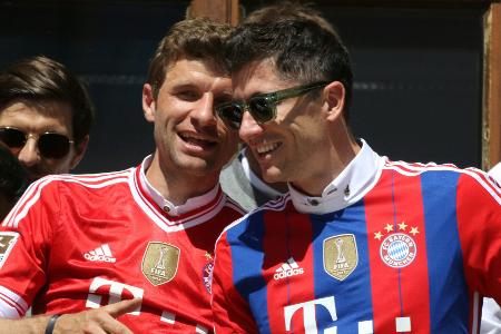 Vor Torjäger-Duell: Müller veräppelt Lewandowski