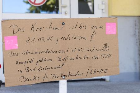 Die Außenstelle der Kreisverwaltung in Finsterwalde im Süden Brandenburgs bleibt vorerst zu.