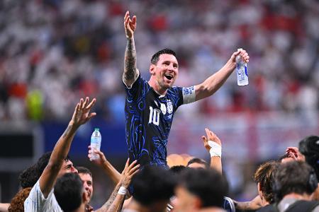 Es kann nur einen geben: Lionel Messi von Argentinien feiert den Sieg im WM-Halbfinale gegen England. 
