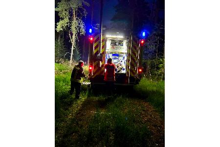 Bis in die Nacht hinein waren rund 180 Feuerwehrleute im Gartower Forst im Einsatz.