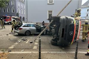 Übersichtsaufnahme der Unfallstelle