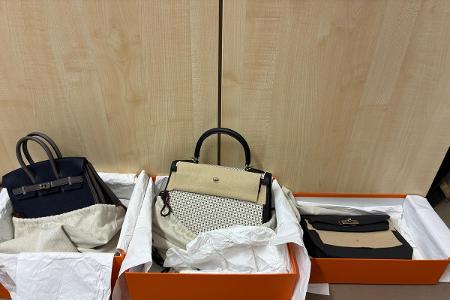 Sichergestellte Taschen