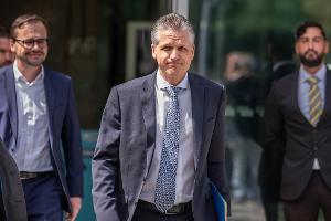 Kanzleramtschef Thorsten Frei sah nicht glücklich aus, als er das Konrad-Adenauer-Haus nach der Präsidiumssitzung verließ.