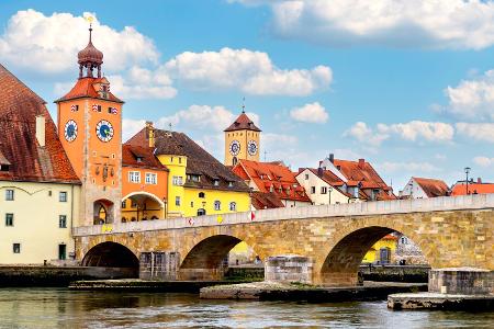 Steinerne Brücke in Regensburg 