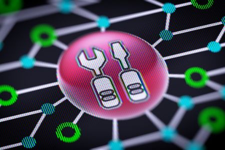 Digitale Symbole für Werkzeug