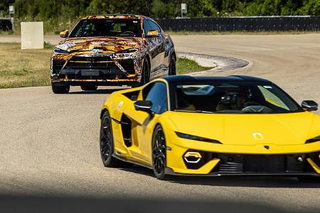 Lamborghini Urus SE Performante verhüllt Erlkönig Prototyp Fahrbericht