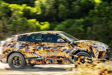 Lamborghini Urus SE Performante verhüllt Erlkönig Prototyp Fahrbericht