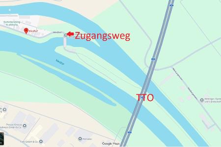 Mitteldamm unterhalb BAB 5-Autobahnbrücke, Schwabenheimer Hof, 69221 Dossenheim