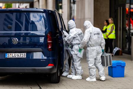 Die Spurensicherung ist im Einsatz.
