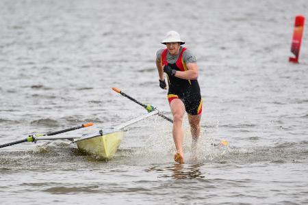 Finals 2026: Franz Werner läuft bei der Coastal-Rowing-DM ins Ziel