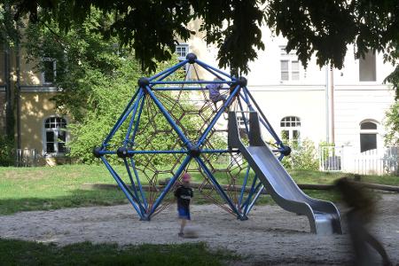 Hohe Bäume spenden Schatten und kühlen über Verdunstung die Umgebung. 