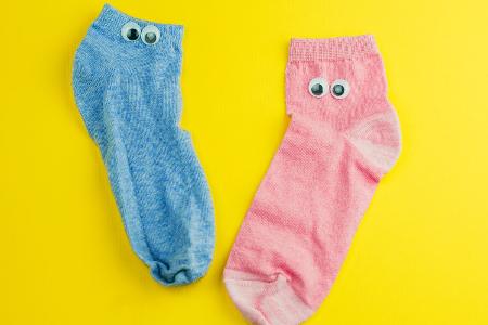 Alte Socken für Putzlappen und Handpuppen