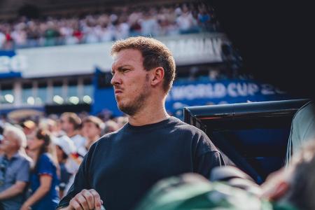 Julian Nagelsmann - 3 Jahre - 37 Spiele - Nach Flicks Entlassung übernahm Julian Nagelsmann den Job. Bei der EM 2024 scheiterte er mit der Mannschaft im Viertelfinale, bei der WM 2026 im Sechzehntelfinale. Danach wurde er erfolgreich vom DFB zum Rücktritt gedrängt.