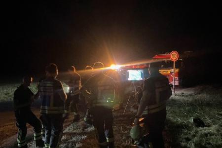 Vegetationsbrand Lanstrop Drohneneinsatz