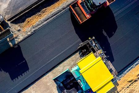 Asphalt Baustelle