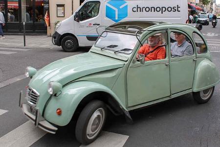 Paris, Camping, Reise, 2CV Waagen