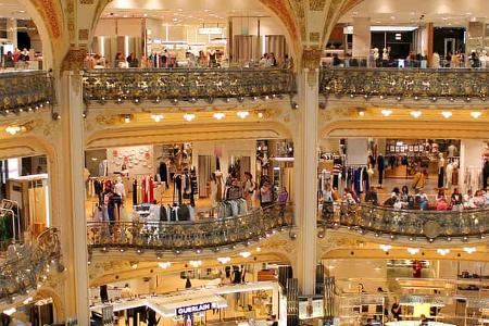 Paris, Camping, Reise, Kaufhaus Lafayette, Boulevard Haussmann