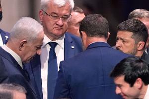 Israels Ministerpräsident Netanjahu und der ukrainische Präsident Selenskyj sprachen auch direkt miteinander.