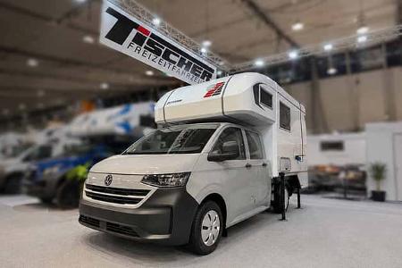 Die Tischer Trail Kabine auf dem VW T7 wurde bereits auf der Messe CMT 2026 präsentiert.