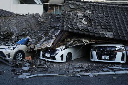 Nach schwerem Erdbeben in Japan