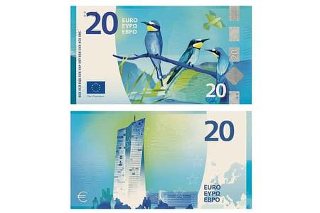 Neue Euro-Banknoten-Designs