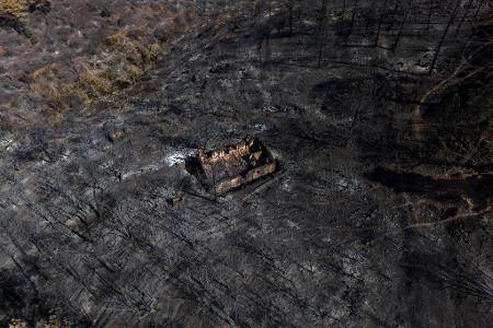Verwüstet: Das Gebiet in El Tiemblo in der spanischen Provinz Ávila.