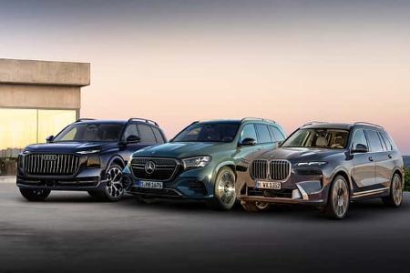 Audi Q9, BMW X7 und Mercedes GLS im Vergleich