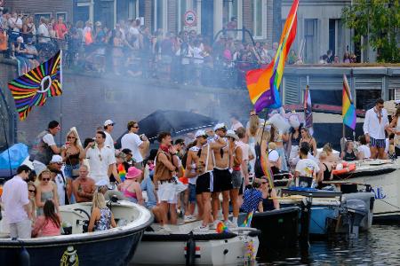 Die Canal Parade in Amsterdam am Samstag, 1. August 2026.