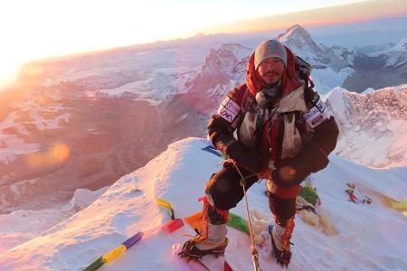 Purja auf dem Gipfel des Everest. (Archivbild)