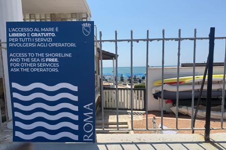 Eigentlich gehört der Strand auch in Italien dem Staat - also allen.