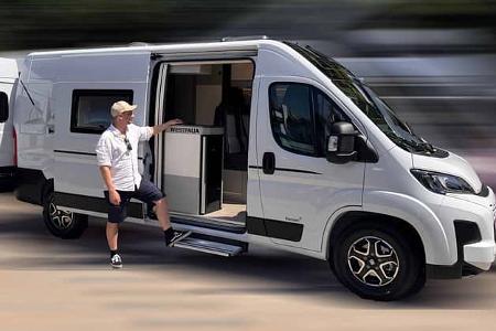 Außenaufnahme, Schiebetür, Campingbus, Fiat, Einstiegsstufe