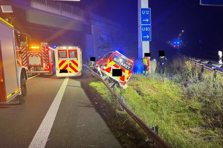verunglückter Notarztwagen