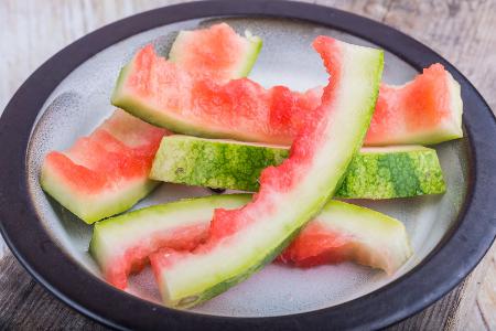 Wassermelonen-Reste