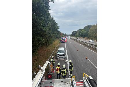 Unfallstelle auf der A57