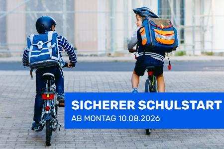 Schulkinder auf dem Fahrrad