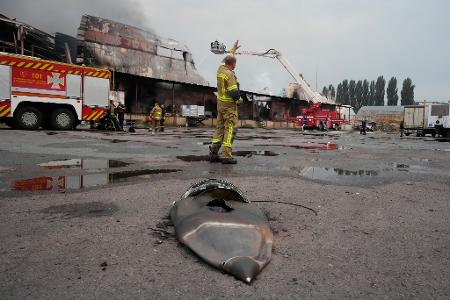 In Verteilzentren der Supermarktkette Silpo wurden sechs Menschen getötet. 