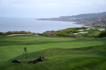 US-Präsident Donald Trump hatte seinen Golfplatz im Großraum Los Angeles auch bereits während des Wahlkampfs 2024 für einen Auftritt genutzt. (Archivbild)
