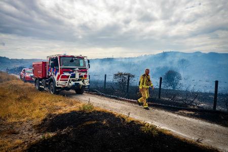 Das Feuer war am Nachmittag ausgebrochen.