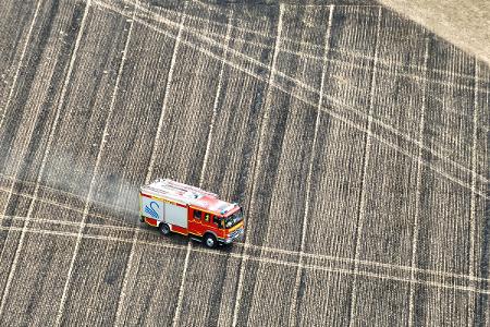 Vegetationsbrand in Donsbrüggen. Foto: Feuerwehr Kleve