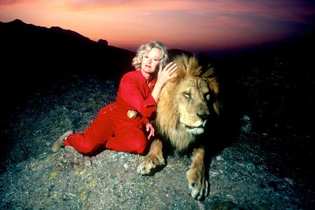 Tippi Hedren und Löwen