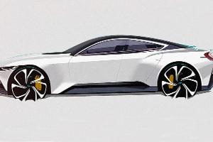 Ford Mustang Design-Zeichnungen