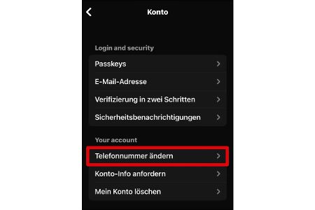 Whatsapp-Chatverlauf umziehen, wenn man nur die Telefonnummer ändert. Hier in Whatsapp auf dem iPhone.