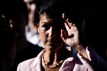 BSW-Gründerin Sahra Wagenknecht hofft auf den Sprung ihrer Partei in den Magdeburger Landtag. (Archivbild)